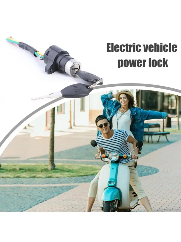 AliExpress NONE Ignition Switch Key Power Lock Universal Electric Bicycle Biking Portable Dustproof Cycling Parts for Electric Scooter