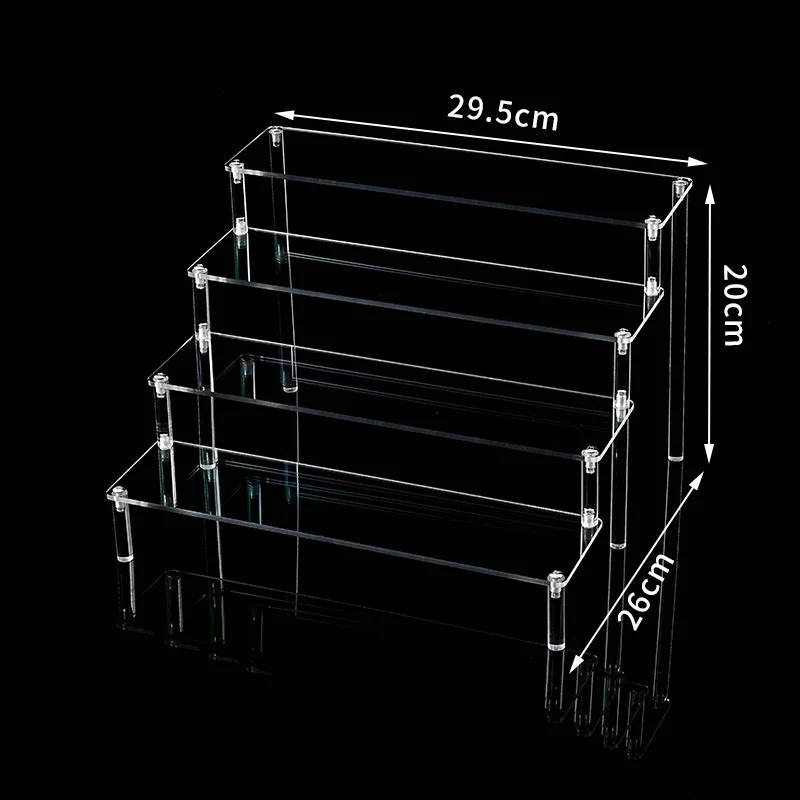 Klarer Acryl-Displayständer für Anime-Figuren, Cupcake-Regal, Organizer, Desserts, Halter, Juwelen, Display-Riser, Ständer, Parfümständer