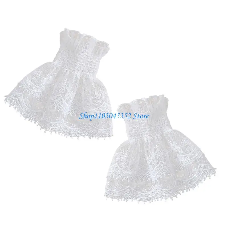 تطريز دانتيل على شكل زهرة وأكمام للذراع مريحة لأصفاد المعصم وأكمام مزخرفة للنساء في المناسبات الرسمية غير الرسمية #2