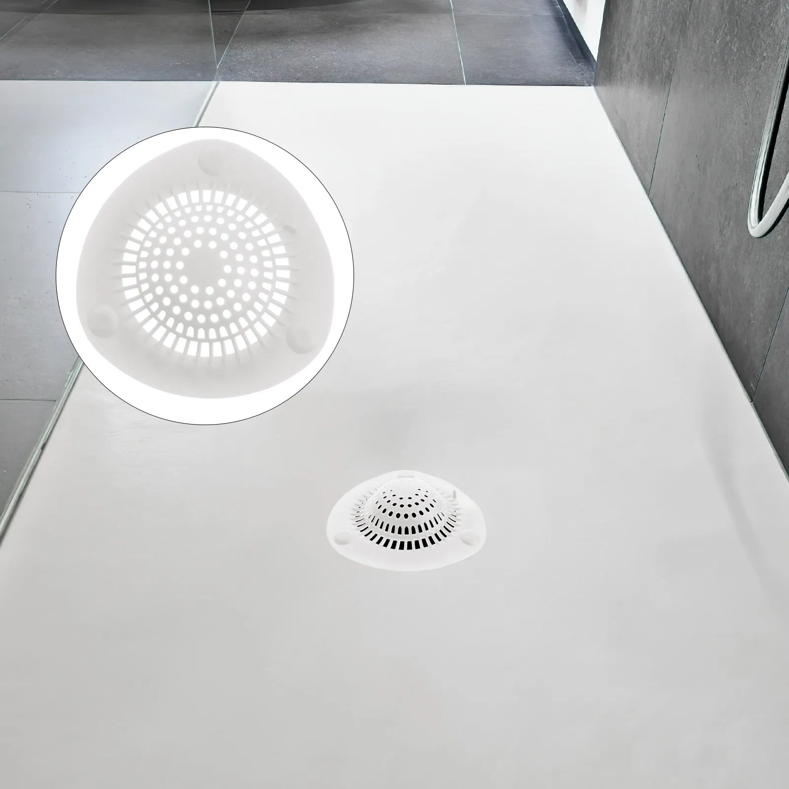 

Набор из 4 силиконовых фильтров-ловушек для волос для слива в полу, душевой кабине, на кухне, в ванной, раковине и умывальнике