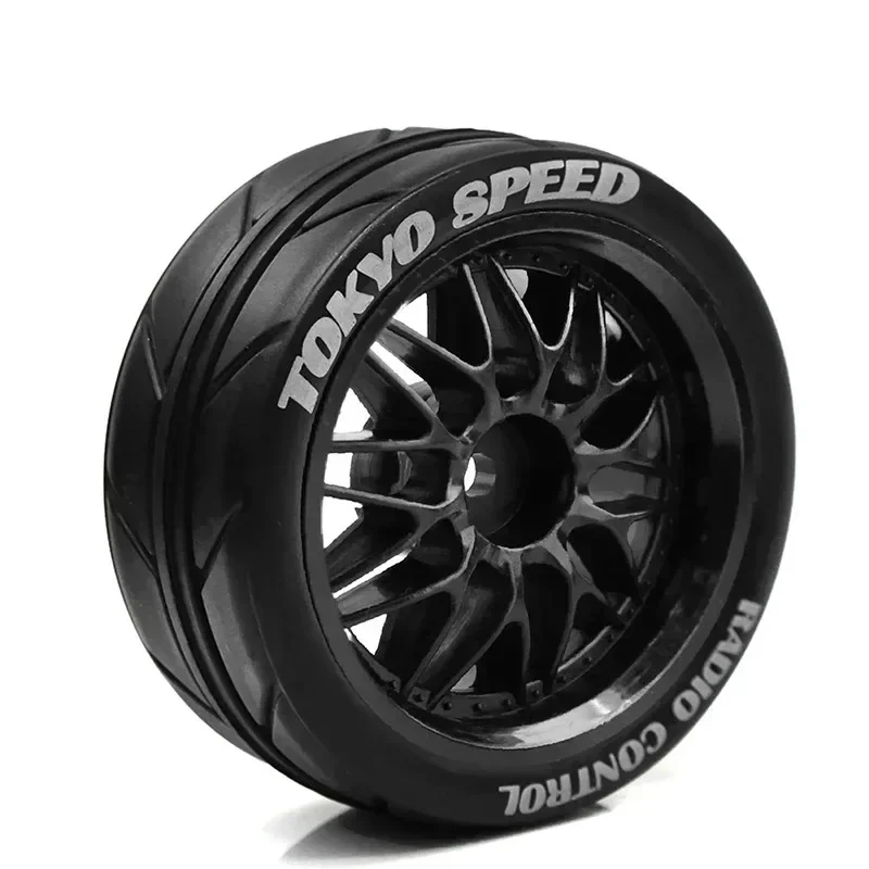 4 stücke 65mm Gummi Reifen Rad Reifen 12mm Hex für Tamiya TT01 TT01E TT02 TT02B TA06 XV01 XV02 PTG-2 1/10 RC Racing Auto Upgrade Teile