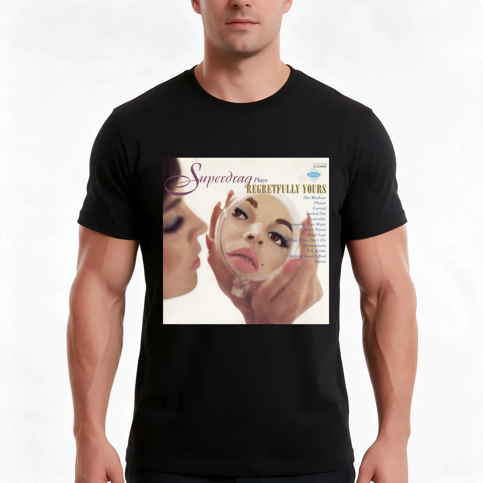 Superdrag - Regretfully Yours Album Cover T-Shirt Summer Casual Cotton Tee Oversized Streetwear Tops Vintage Graphic Print