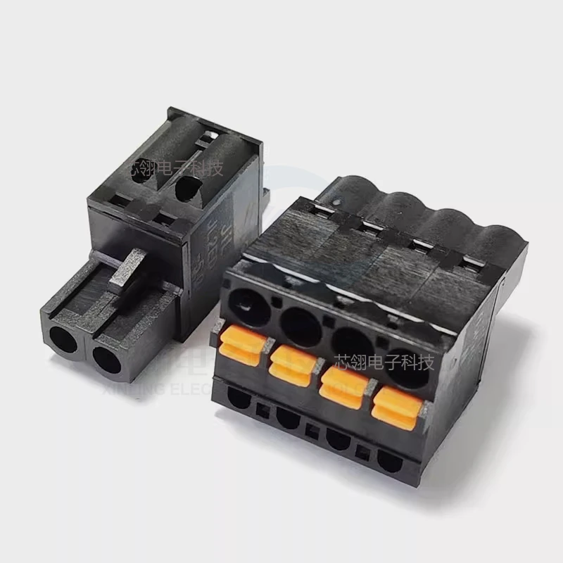 5szt Czarna wtyczka sprężynowa 2EDGKD-5.08MM Typ wtykowy Zacisk prasowy 2P3P4P5P Bezśrubowy 5,08 mm Zacisk zaciskany