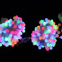 Guirnalda de luces LED para decoración de habitación al aire libre, guirnalda de bolas de cereza de 10M, 20M, 30M, 50M, 220V, 110V