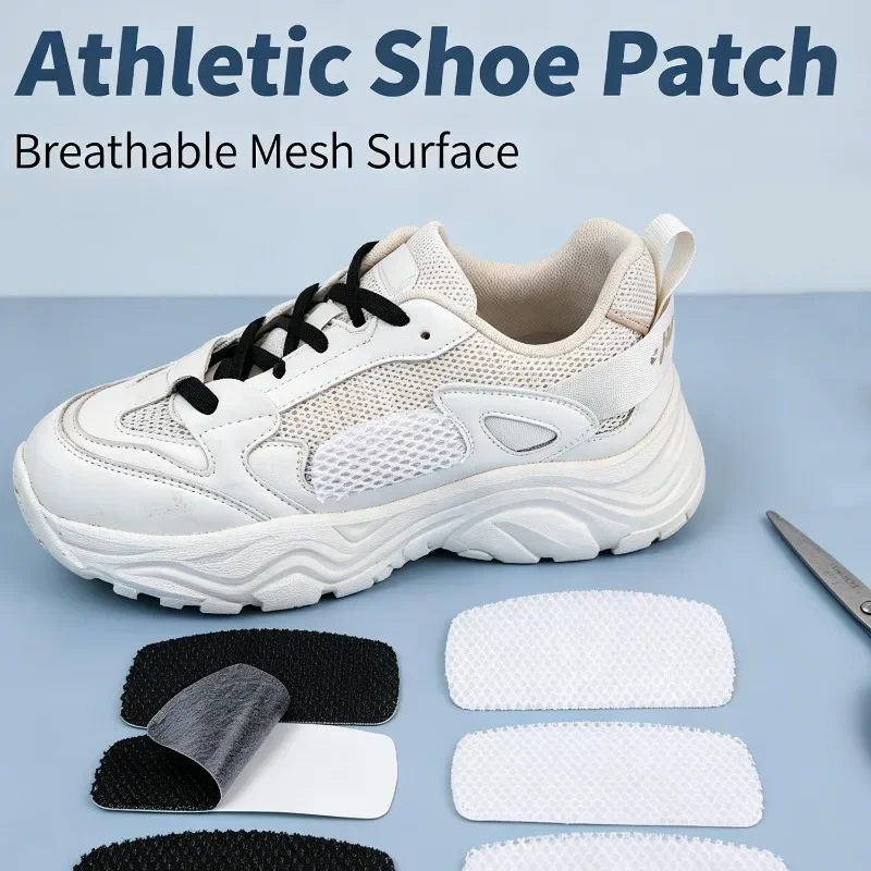 2-40Pcs Shoe Hole Repair Stickers Self-Adhesive Anti Wear Heel Patch Mesh Sneakers Protector Insoles Pad Foot Care Shoe Insert view 2