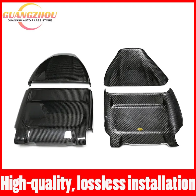 Dry Carbon Fiber Seat Back Covers Car interior Seat Backrest Decoration Panel Sticker For BMW F90 M5 F95 X5M F96 X6M 2018-IN