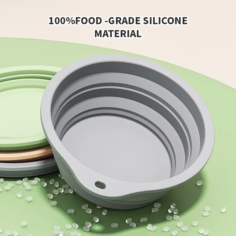 Collapsible Silicone Dog Bowl,Foldable Expandable Cup Dish for Small Pet Cat Food Water Feeding Portable Travel Bowl