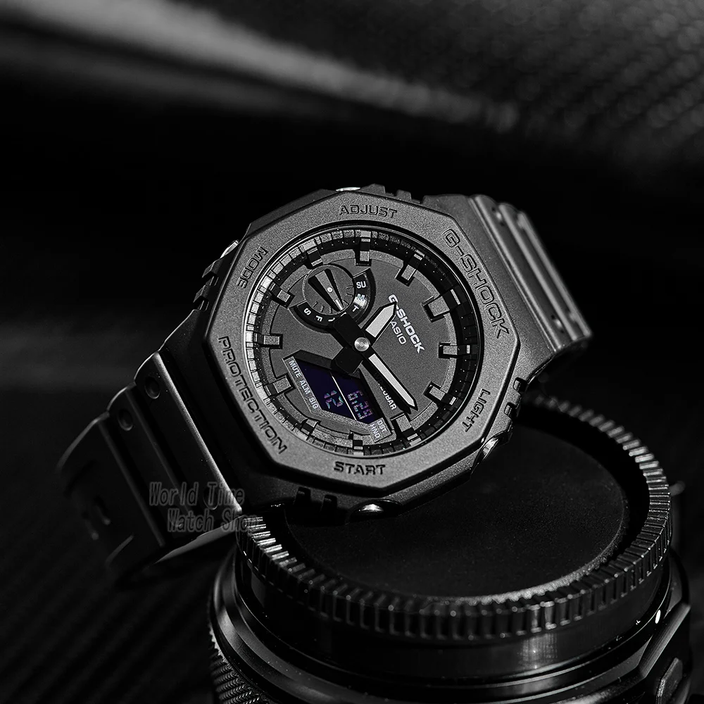 Zegarek Casio mężczyźni typu g shock Ultra-cienki zegar top luksusowy zestaw sportowy kwarcowy męski zegarek 200m wodoodporny zegarek LED relogio