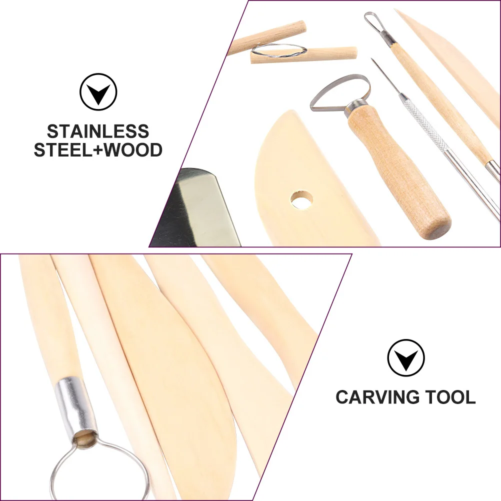 

1 set 1 Set Clay Carving Kit Premium Durable Sculpting Tools For Polymer Clay Art Craft Projects Pottery Modeling Tool Kit