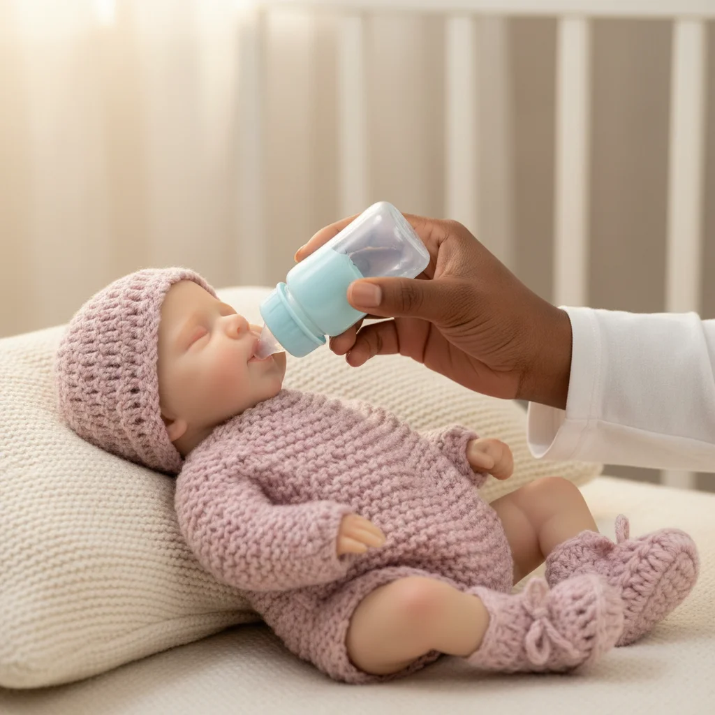 

NPK 12'' 100% Super Soft Solid Platinum Silicone Flexible Elastic Lifelike Reborn Pascale Collectible Art Doll Gift