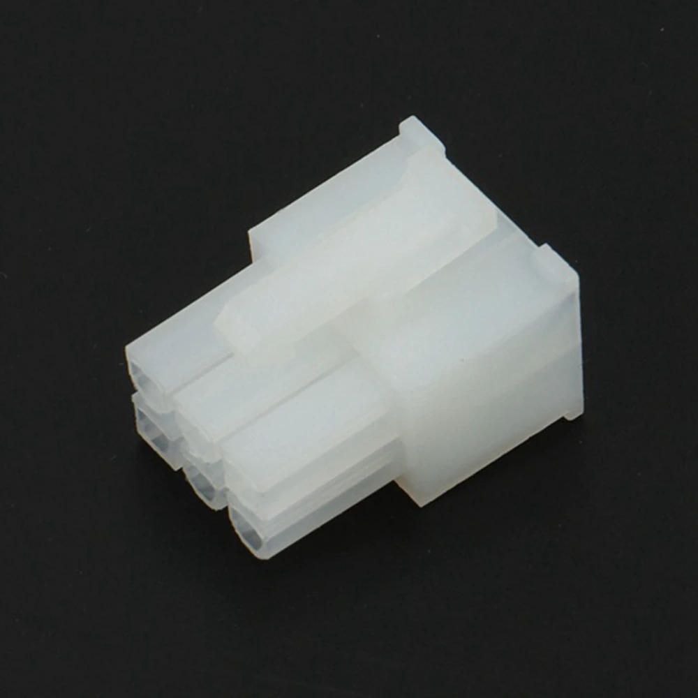 SR-100PCS 5557 4.2 مللي متر 6P 6PIN موصل للكمبيوتر الشخصي ATX بطاقة الرسومات GPU PCI-E Pcie موصل الطاقة غلاف بلاستيكي