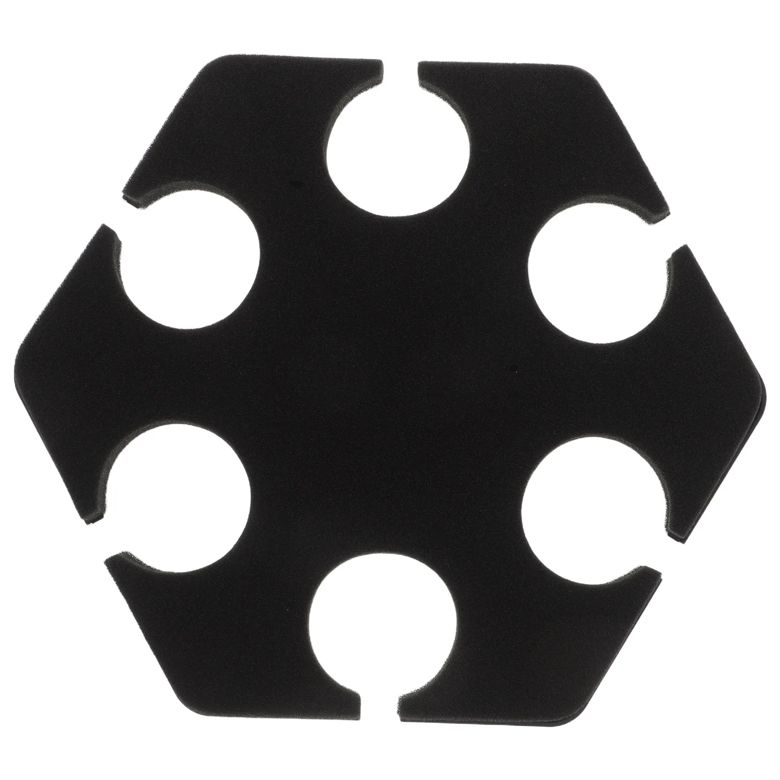 Hexagonal Microphone Storage Tray Shockproof Multi Mic Holder for Wired Wireless Stage Performance Microphone Rack Karaoke