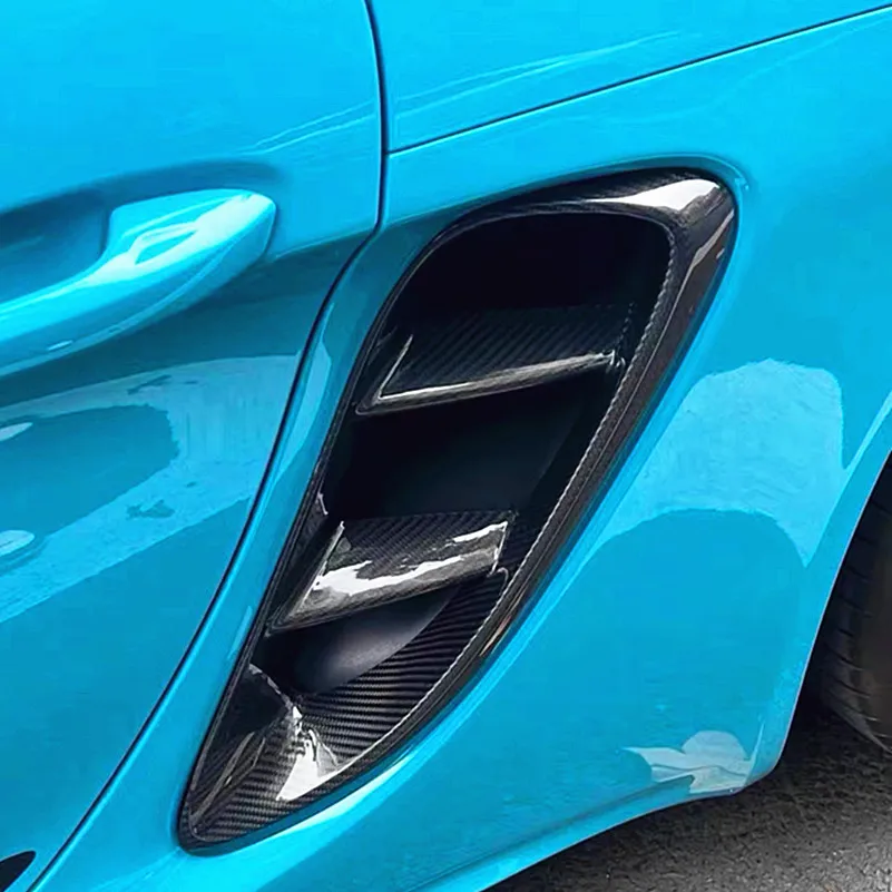 

Модифицированные карбоновые боковые воздухозаборники для Porsche 718. Боковая панель воздухозаборника из карбона для Cayman 982. 2016 - 2024