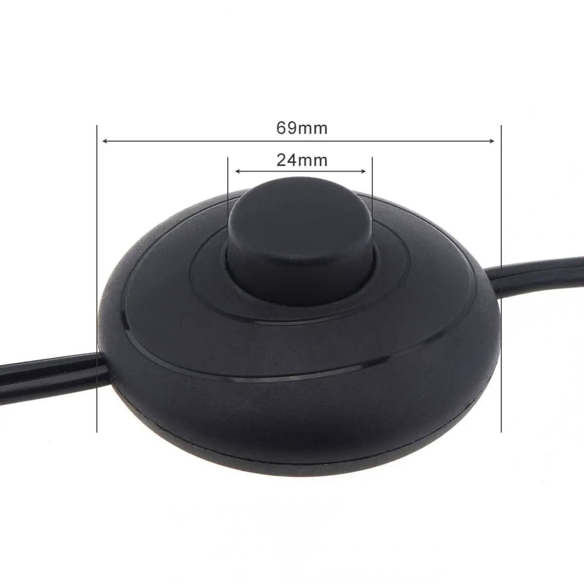 1.8M Foot Switch Floor Foot Inline Pedal Push Switch Foot Control Foot Switch with Wire Plug Suitable for Indoor Use