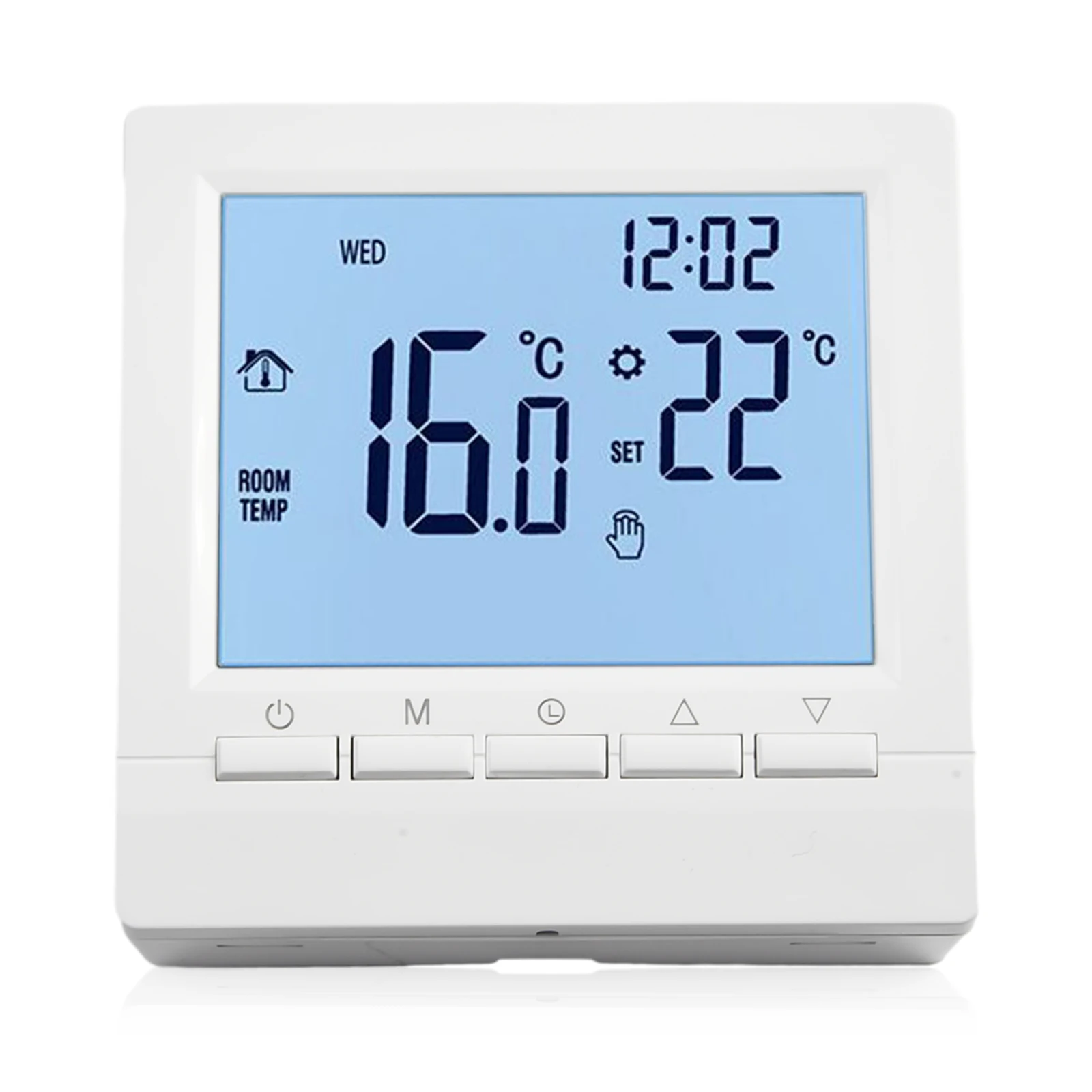 Digital Room Thermostat, Gas Boiler Thermostat, Energy Saving, Programmable, Child Lock, Compact Size, LCD Display