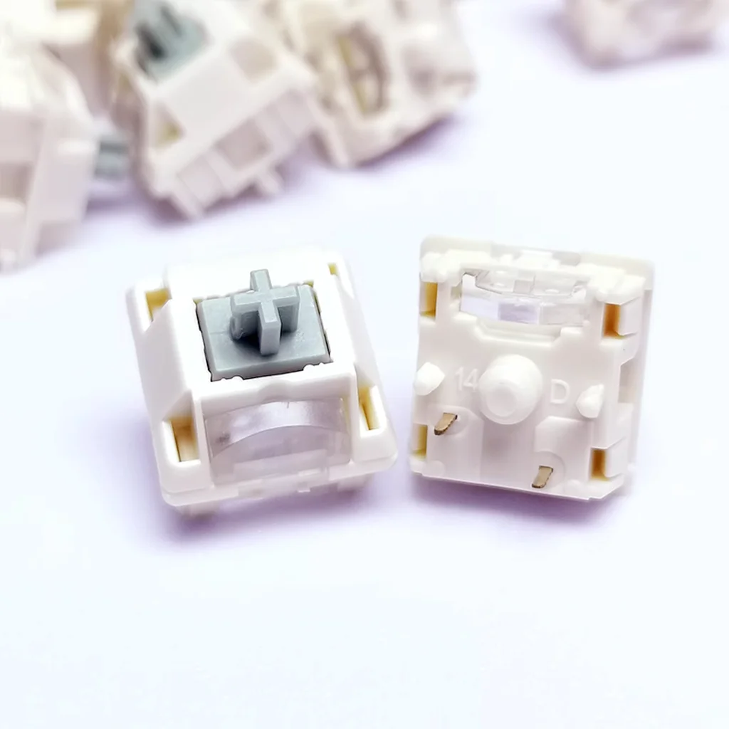 

Переключатель RK Misty Rain V2 Mahjong HiFi, линейные переключатели клавиатуры, 40 г, POM, световод, механический переключатель клавиатуры, тонкая смазка