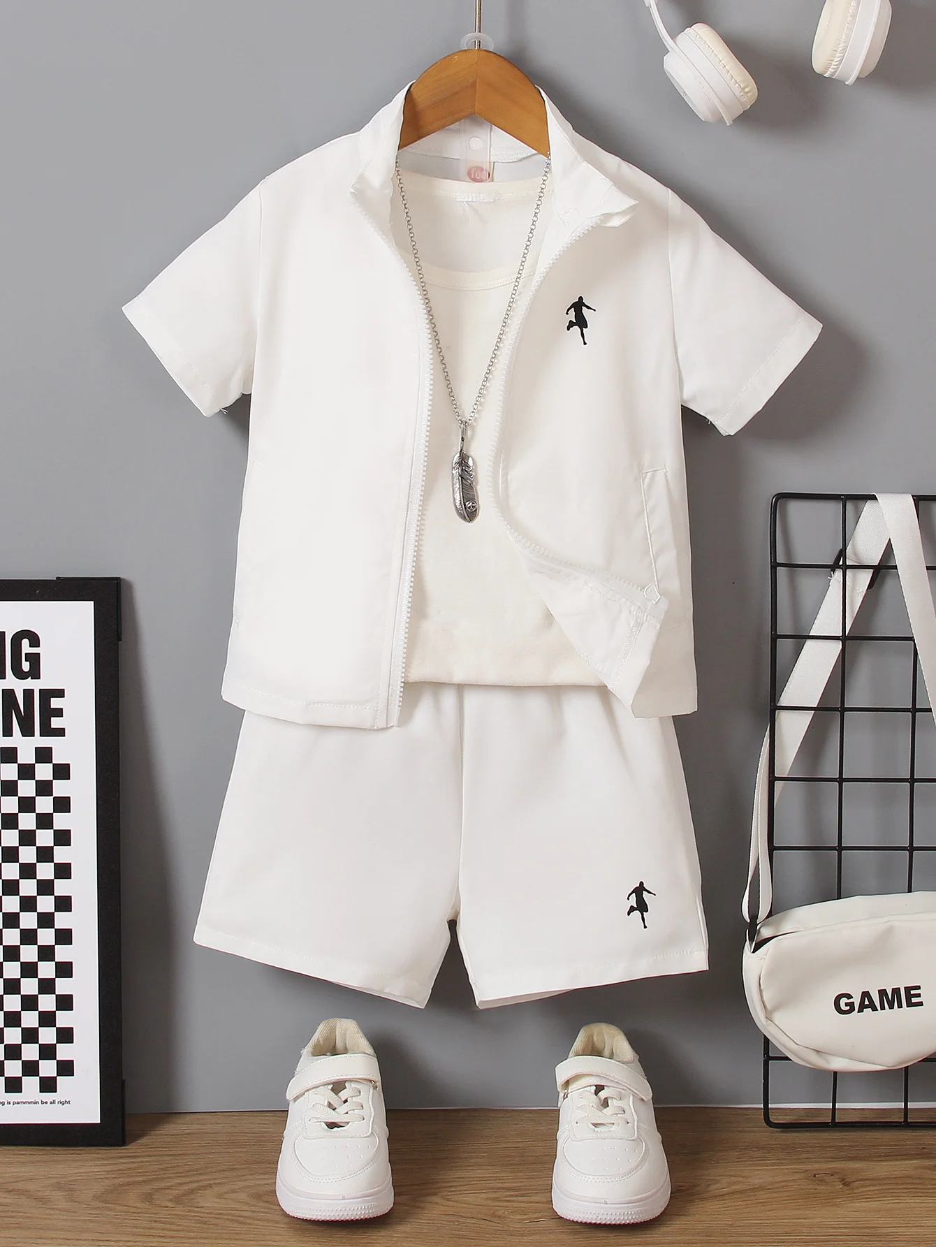 Two Piece Suit Spring And Summer Boys Sports Casual Stylish Everyday Handsome Wear For Ages 2-7