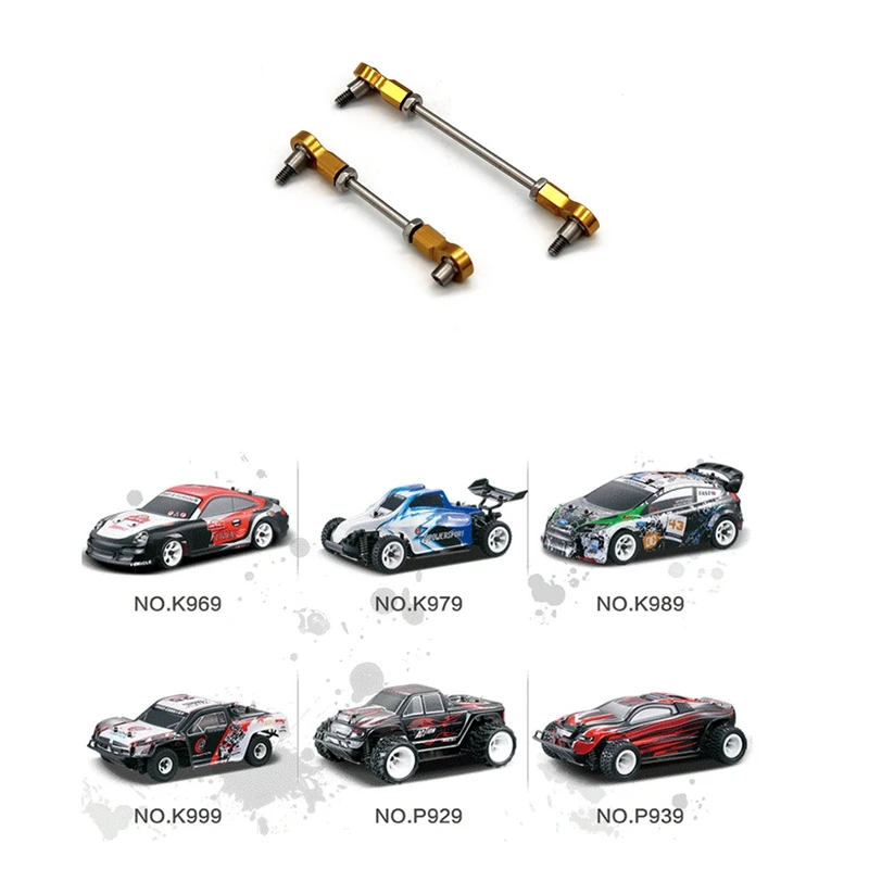 Set di aste Servo per asta di collegamento dello sterzo in metallo per Wltoys 284131 K969 K979 K989 K999 P929 P939 1/28 parti di aggiornamento per auto RC