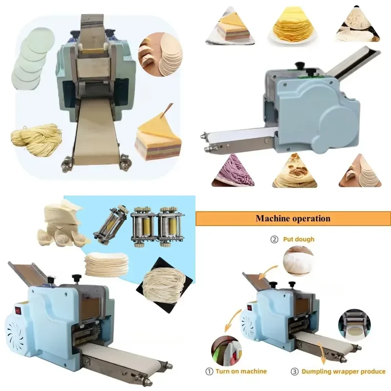 for Fully Automatic Bread Roti Maker Tandoor Chapati Making Machine Dough Press for Pizza Samosa Sheet Dumpling Skin Making