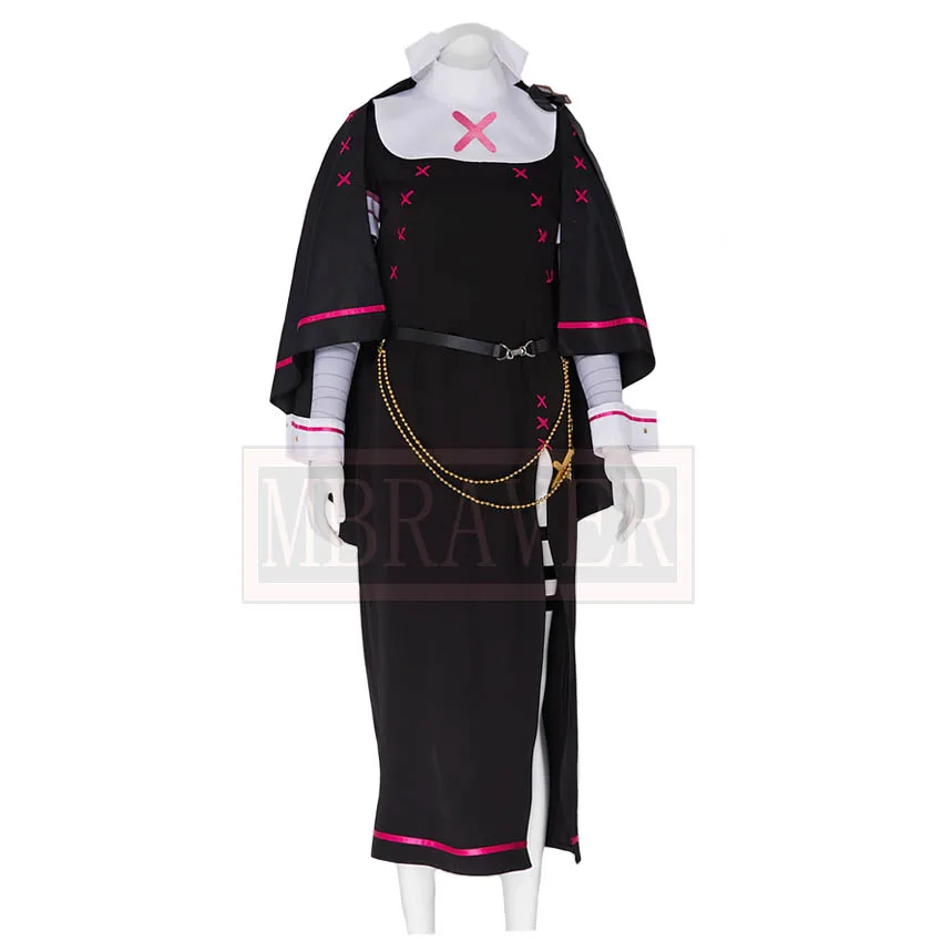 

VTuber Hololive Sukoya Kana Nun Crossick Cosplay Costume Halloween Party Christmas Uniform Custom Made Any Size