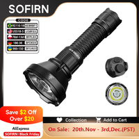 Sofirn Tactical SF26 21700 Flashlight 2000lm 964m Long-Range USB C Rechargeable Torch with Double Tail Switch IPX-8