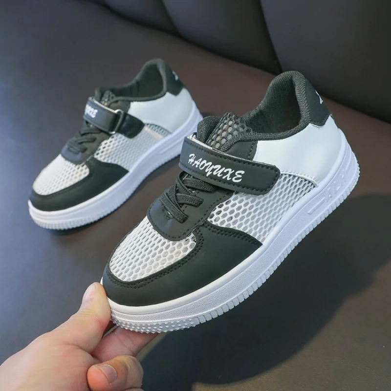 New Summer Children's Mesh Sneakers–Boys' &Girls' Hollow-out Sports Shoes with Breathable Mesh Upper, Spring/Autumn Casual Shoes