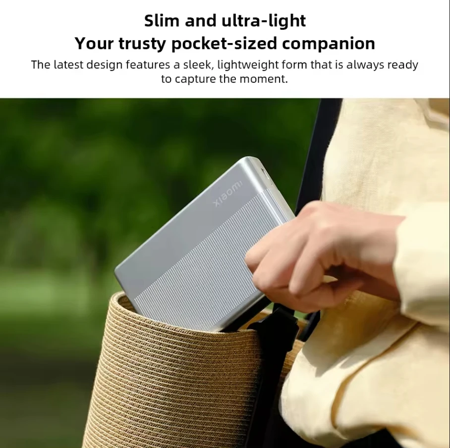 طابعة صور محمولة Xiaomi Mi 1S بلوتوث 5.2 طابعة حرارية متعددة الوظائف طابعة جيب AR طباعة صور لاسلكية #3