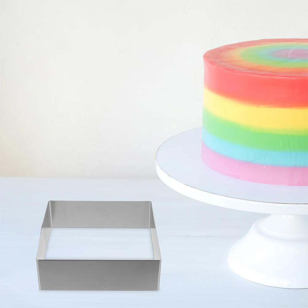 

2 Pcs Stainless Steel Cake Ring Mold Small Molds Baking Household Mousse Dessert