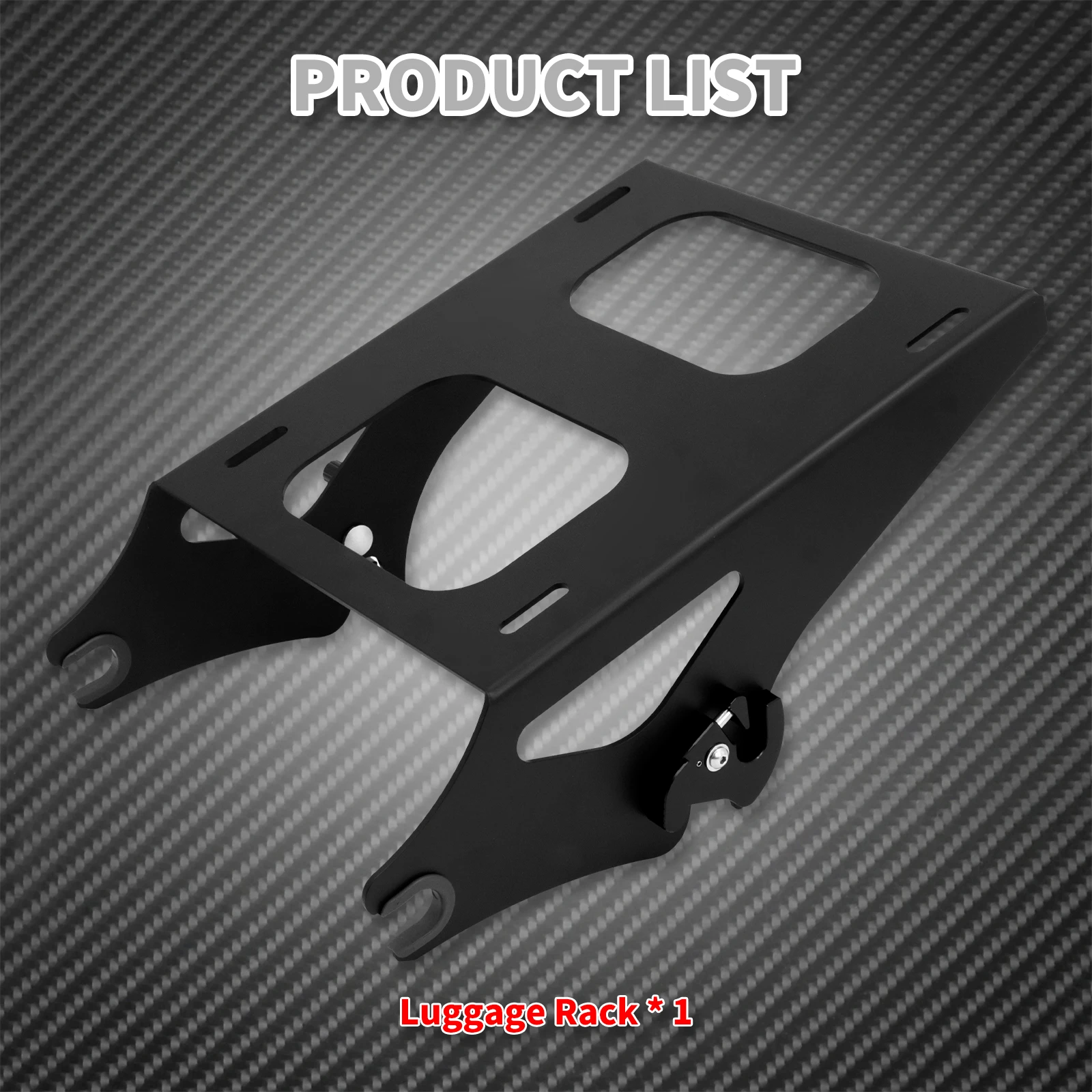 Motorcycle Detachable Two Up Tour-Pak Pack Mount Luggage Rack For Harley Touring Road King Street Glide FLHR FLHX FLTRX 14-2022