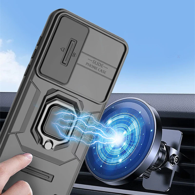 Per OnePlus Nord 5 Custodia OnePlus Nord 5 Cover Funda Slide Camera Custodia per telefono Armatura PC Custodia protettiva antiurto OnePlus Nord 5
