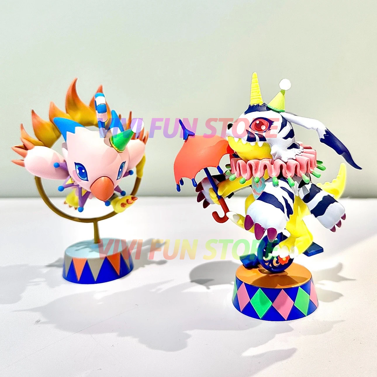 In Stock Digimon Adventure Circus 04 Series Blind Box Toy Doll Cute Kawaii Anime Figure Agumon Gabumon Patamon Tailmon Tentomon