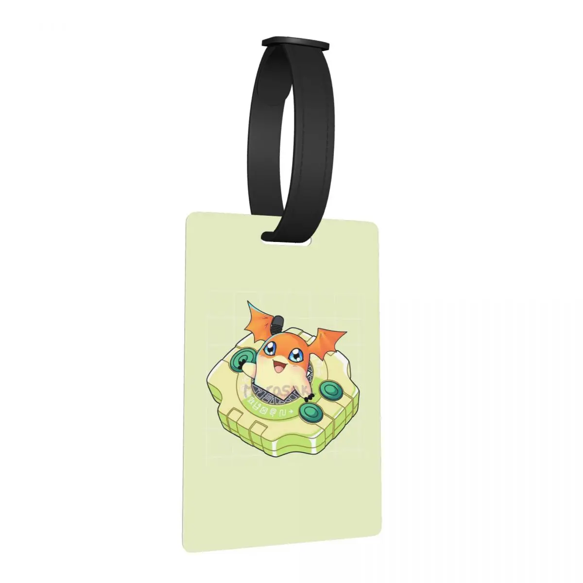 

Patamon Digivice Digimon Luggage Tags Suitcase Accessories Travel Baggage Boarding Tag Label Holder ID Name Address