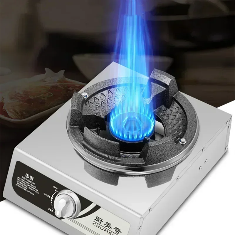 Commercial high-fire stove household desktop double stove gas single stove high pressure fierce liquefied