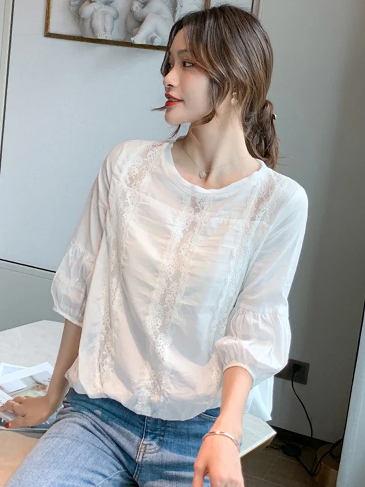 Cheap wholesale 2021 spring summer autumn new fashion casual chiffon women shirt woman female OL long sleeve blouse Vy1309