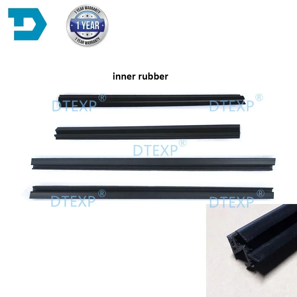 4 Piece Inner Windows Glass Rubber for Lancer CY CX 5706A027 Black Sealing Strip for Fortis Door Belt for Evo Cz 84CM 58CM