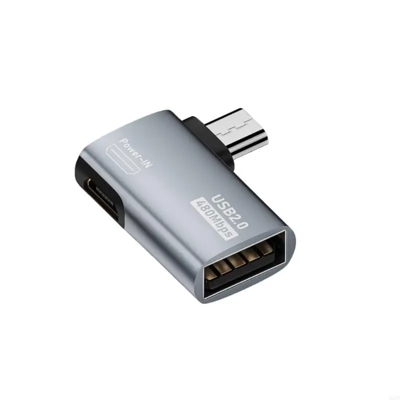 462E Compact Micro USB Male to USB Female OTG Adapter USB Converter Flash Drives, Keyboards with OTG Devices