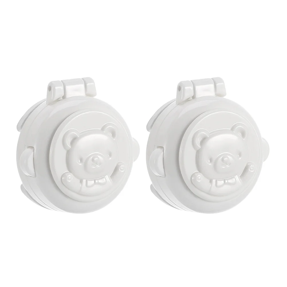 

2 Pcs Power Buttons Security Lock Washing Machine Cover Car Stop Start Baby Electrical Tube Tray