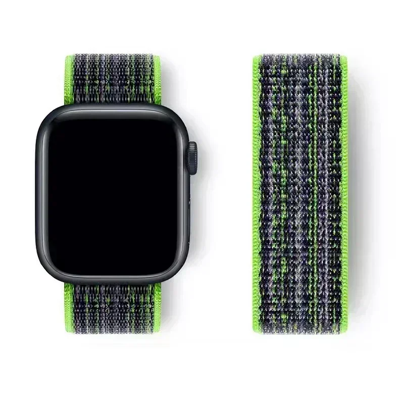 Nylon Loop Strap for Apple Watch Band S10 46mm 40mm 44/45/42mm 41mm 38mm Smart Belt Bracelet for IWatch Ultra 49mm 9/8/7/6/SE5 4 image 5