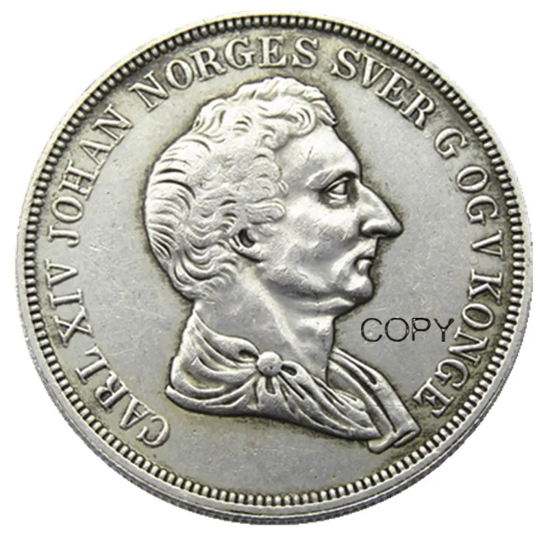 1844 Norway 1/2 Speciedaler Silver Plated Copy Coins