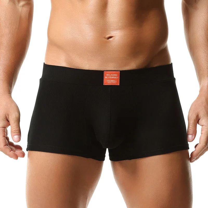 Men's Boxers Sexy Low Waisted U Convex Pouch Underwear Summer Thread High Elastic Panties Soft Breathable Bikini Slip Homme