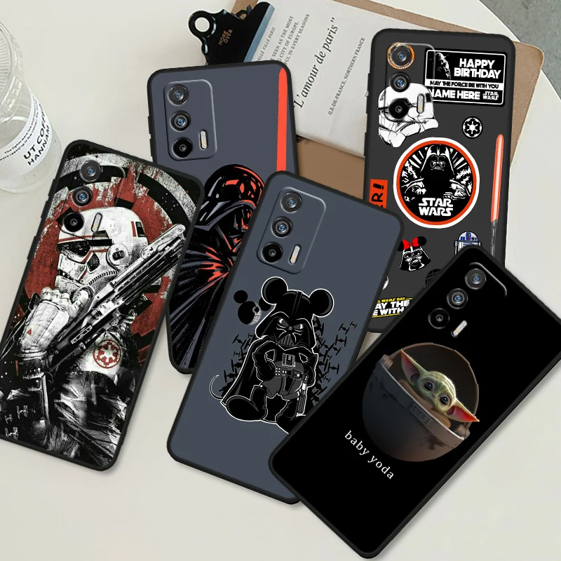 S-tar W-ars Baby Yodas For OPPO Realme GT Neo 10 9i 8i 7i 6s 5 Narzo 50i 50A 240W Pro Plus Black Soft Phone Case