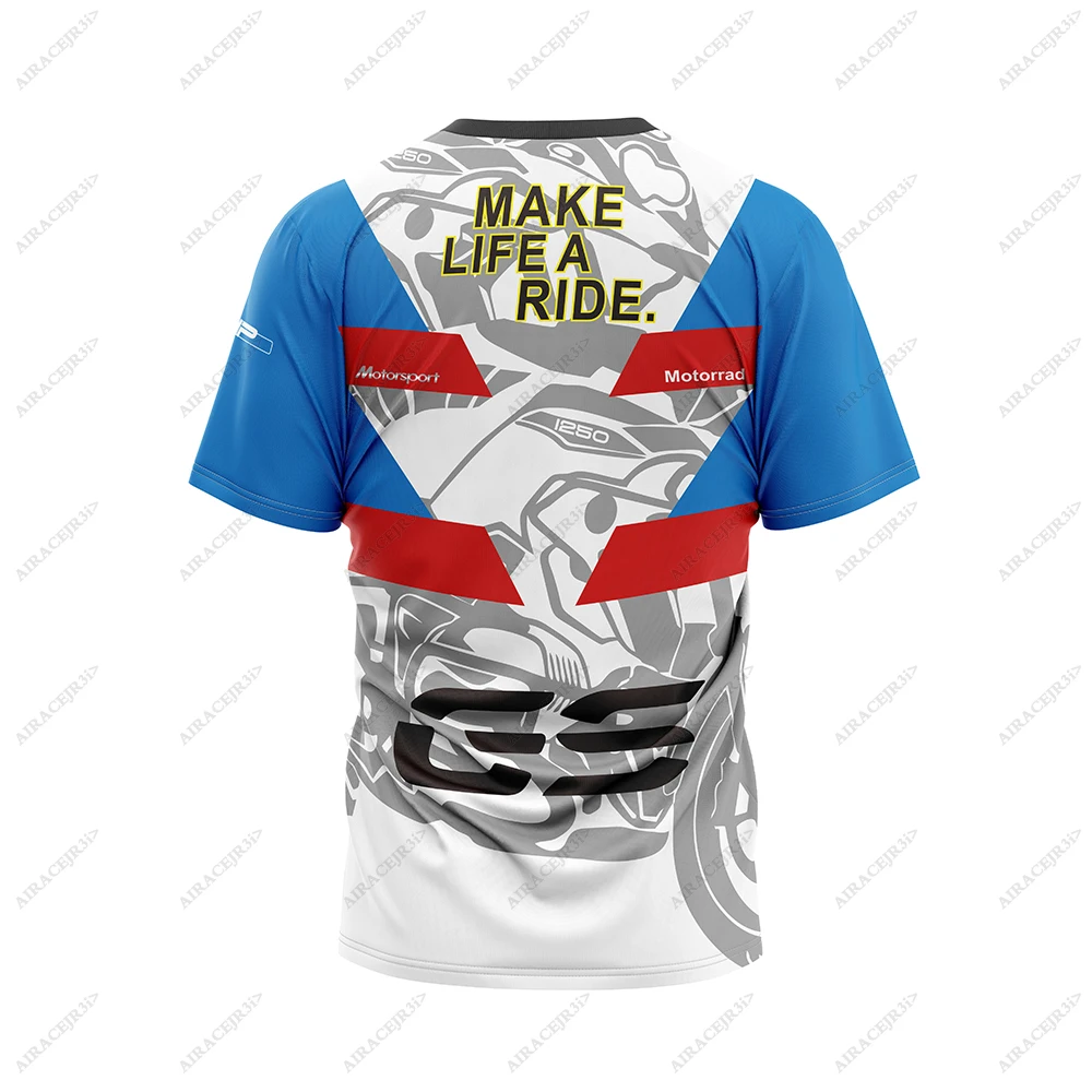 R1250 GS For BMW Motorcycle Motorsport Motorrad Racing Jerseys ADVENTURE Riding Sports Travel T-Shirt Summer Breathable