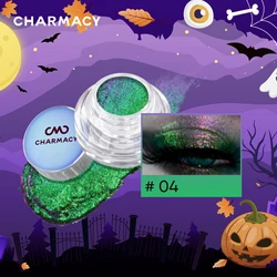 CHARMACY 10 Color Multichrome Gel Eyeshadow Chameleon Shiny Gel Eyeshadows Flakes Gel Eye Duochrome Glitter Halloween Makeup