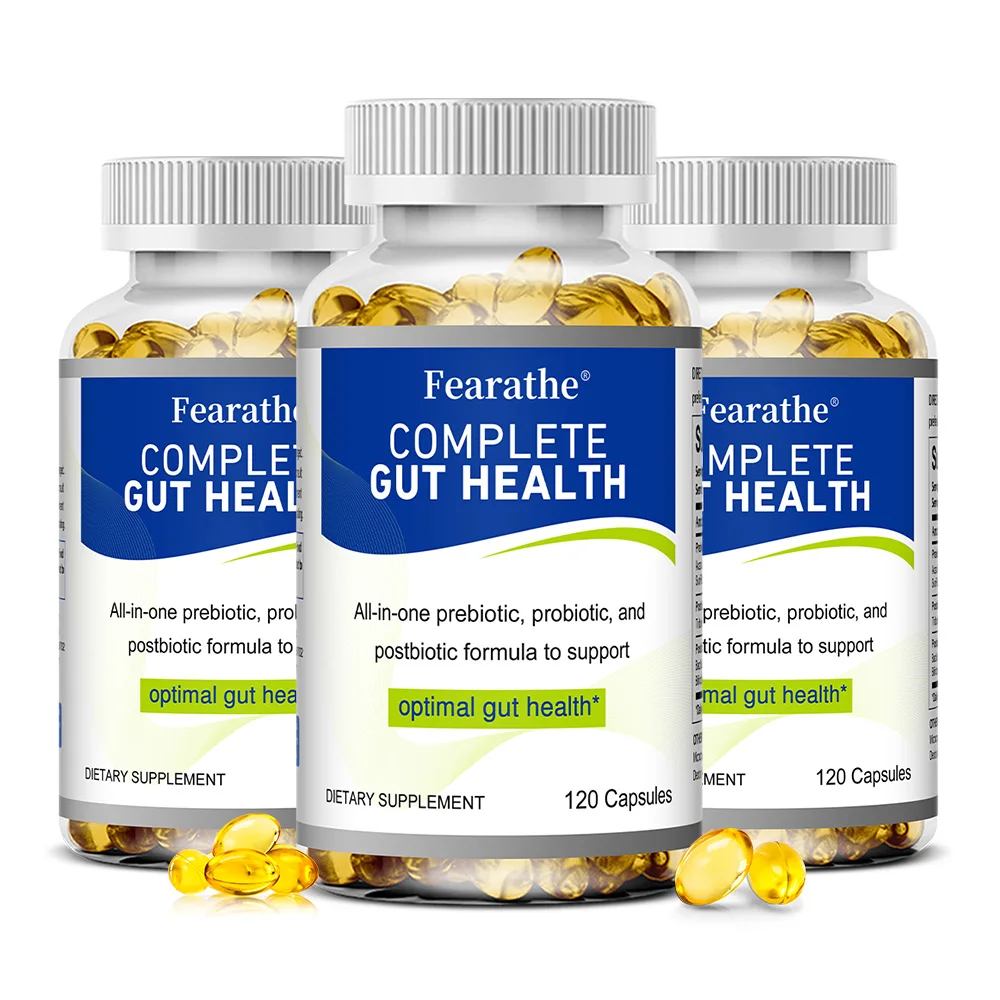 Probiotics Prebiotics & Postbiotics Complex Capsules, Digestive, Gut & Immune Wellness Supplement  for Women & Men, Vegetarian