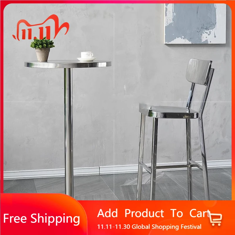 

Kitchen Height Bar Chairs Black Modern Metal Minimalist With Back Design Bar Chairs Minimalist Aluminum Sillas Bar Furniture