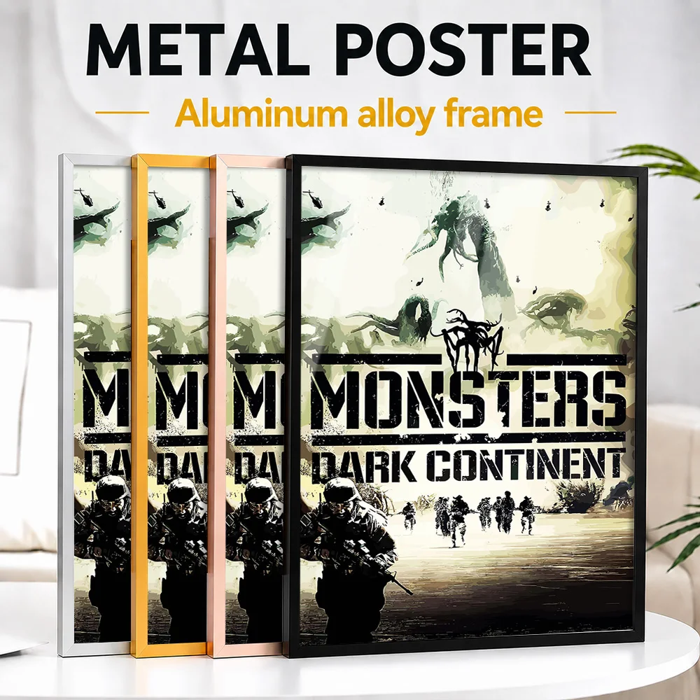 Monsters Dark Continent Movie Framed Metal Print Customized Screen Tribute Wall Art Created For Story Lovers To Style Theater