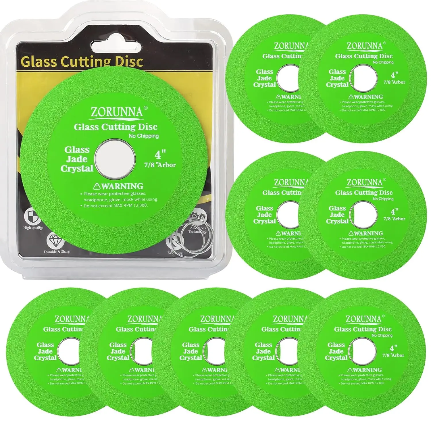 10 Pack 4" Diamond …