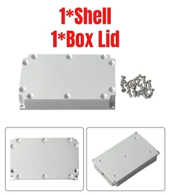 RF Shielding Box Die Cast Aluminum Heat Dissipation Case For For SMA Connector Signal Protection Low Noise Enclosure 64x39x12mm