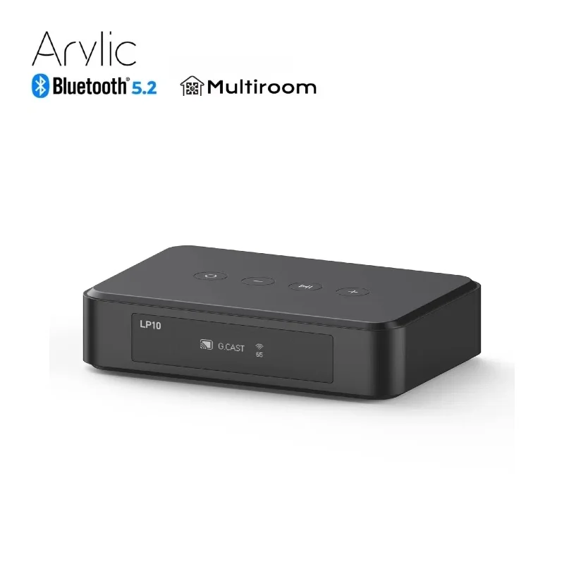 

Arylic LP10 AirPlay 2 Wireless Audio Streamer | Spotify Connect, Google Cast, TIDAL | WiFi Bluetooth Preamp with USB & Optical O