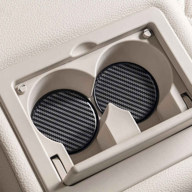 

2Pcs Car Dashboard Accessories Cup Holder Coaster Non-Slip Durable Mat Pad Universal